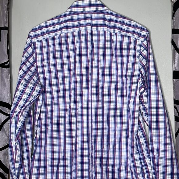 Blue and Purple Banana Republic Men’s Button Down - Picture 10 of 11